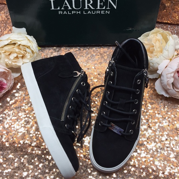 Ralph Lauren Shoes - Ralph Lauren Black High Top Sneakers 5.5M